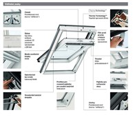 VELUX Kyvné střešní okno GLU 0051 SK08